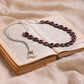 Silver-Plated Pink Kundan Studded Chain - Ruby Raang | Swadesiicart