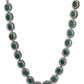 Green Silver-Toned Brass Silver-Plated Necklace - Ruby Raang | Swadesiicart