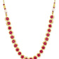 Pink Brass Gold-Polished Necklace - Ruby Raang | Swadesiicart