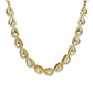 White Brass Gold-Polished Necklace - Ruby Raang | Swadesiicart