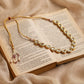 White Brass Gold-Polished Necklace - Ruby Raang | Swadesiicart