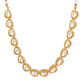 White Brass Gold-Polished Necklace - Ruby Raang | Swadesiicart