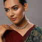 Women's Gold-Polished Kundan Studded Necklace - Ruby Raang | Swadesiicart