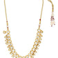 Gold-Toned White Brass Gold-Polished Handcrafted Necklace - Ruby Raang | Swadesiicart