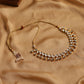 Gold-Toned White Brass Gold-Polished Handcrafted Necklace - Ruby Raang | Swadesiicart