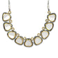 Silver-Toned Gold-Toned Brass Silver-Plated Handcrafted Necklace - Ruby Raang | Swadesiicart