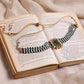 Gold-Polished Green Choker Necklace - Ruby Raang | Swadesiicart