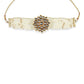 Gold-Toned Gold-Toned Brass Gold-Polished Handcrafted Necklace - Ruby Raang | Swadesiicart