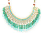 Women's Gold-Polished Kundan Studded Necklace - Ruby Raang | Swadesiicart