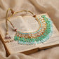 Women's Gold-Polished Kundan Studded Necklace - Ruby Raang | Swadesiicart