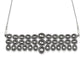 Black Silver-Plated Brass Necklace - Ruby Raang | Swadesiicart
