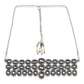 Black Silver-Plated Brass Necklace - Ruby Raang | Swadesiicart