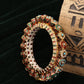 Handcrafted Heavy Bangle - Ruby Raang - Swadesiicart