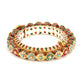 Handcrafted Heavy Bangle - Ruby Raang - Swadesiicart