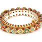 Handcrafted Heavy Bangle - Ruby Raang - Swadesiicart