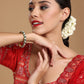 Kundan Meenakari Bangles (set of 2) - Ruby Raang - Swadesiicart