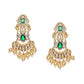 Dangler Kundan Earrings with Pearls - Ruby Raang - Swadesiicart