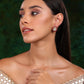Teardrop Maroon Studs - Ruby Raang - Swadesiicart