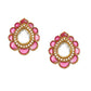 Teardrop Maroon Studs - Ruby Raang - Swadesiicart