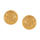 Round Golden Studs - Ruby Raang - Swadesiicart