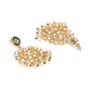 Kundan Chand Earrings - Ruby Raang - Swadesiicart