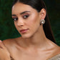 Kundan oversized Studs - Ruby Raang | Swadesiicart