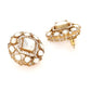 Kundan oversized Studs - Ruby Raang | Swadesiicart