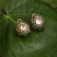 Teardrop Green Studs - Ruby Raang - Swadesiicart