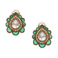 Teardrop Green Studs - Ruby Raang - Swadesiicart
