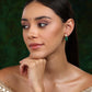 Kundan Studs with Green Stone - Ruby Raang - Swadesiicart