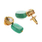 Kundan Studs with Green Stone - Ruby Raang - Swadesiicart