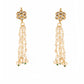 Long Dangler Kundan & Pearl Earrings - Ruby Raang - Swadesiicart