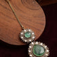 Kundan Maang Tikka with Diamonds & Semi Precious Stone - Ruby Raang | Swadesiicart