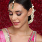 Kundan Maang Tikka with Meenakari - Ruby Raang | Swadesiicart