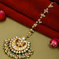 Meenakari and Pearl Kundan Maang Tikka - Ruby Raang | Swadesiicart