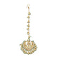 Meenakari and Pearl Kundan Maang Tikka - Ruby Raang | Swadesiicart