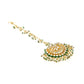 Meenakari and Pearl Kundan Maang Tikka - Ruby Raang | Swadesiicart