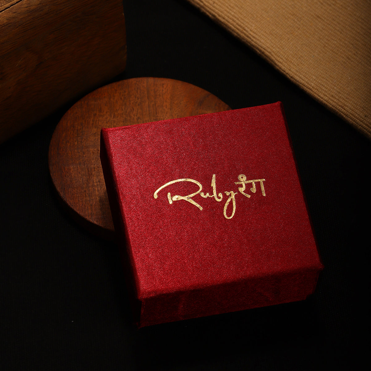 Golden Maang Tikka - Ruby Raang | Swadesiicart