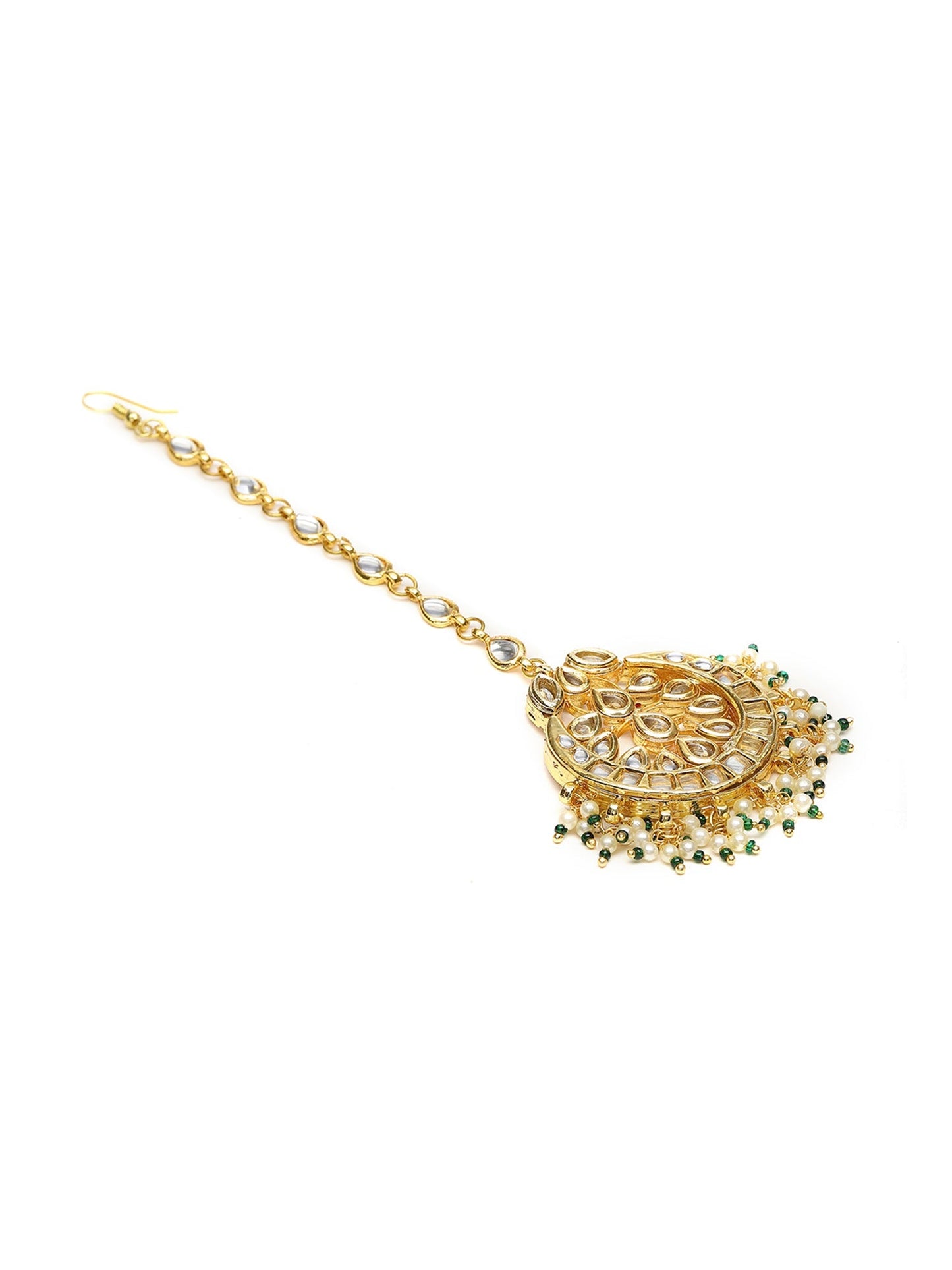Kundan Chand Maang Tikka - Ruby Raang | Swadesiicart