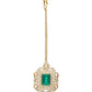 Round oversized Kundan Earrings - Ruby Raang - Swadesiicart
