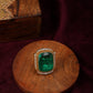 Oversized Emerald Cocktail Ring - Ruby Raang | Swadesiicart
