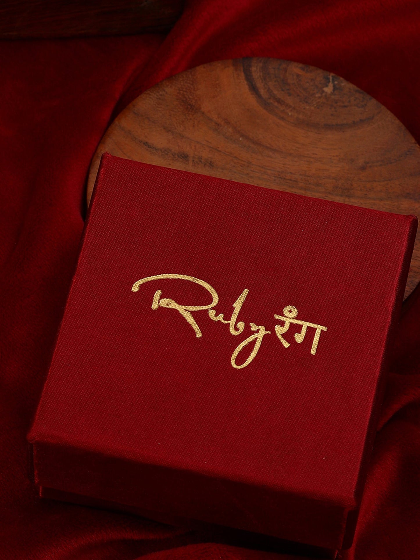 Oversized Round Cocktail Kundan Ring - Ruby Raang | Swadesiicart