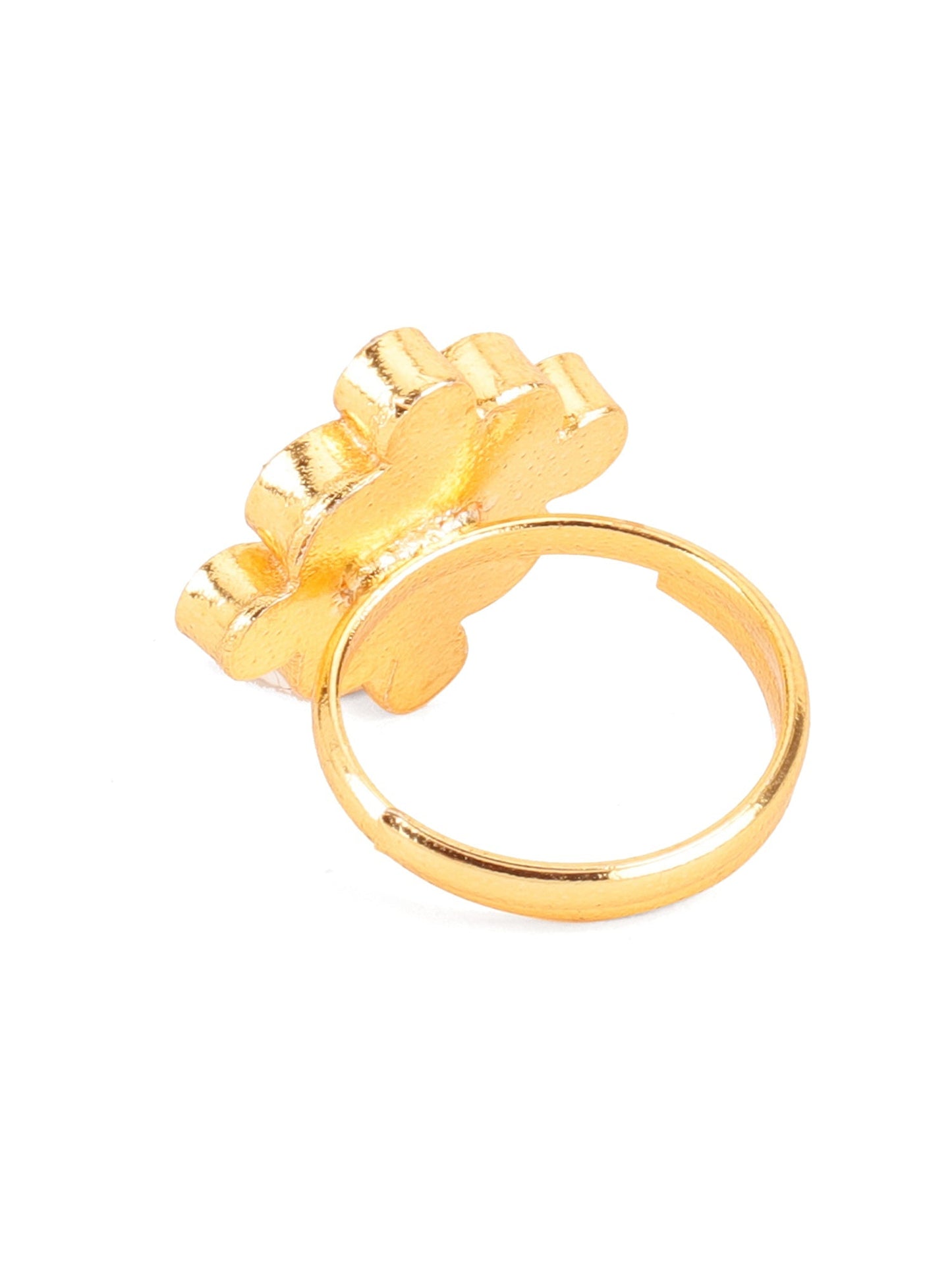 Kundan Ring - Ruby Raang | Swadesiicart
