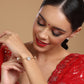 Kundan Bangle - Ruby Raang - Swadesiicart