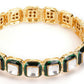 Kundan and Meenakari Bangle - Ruby Raang - Swadesiicart