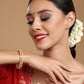 Kundan Bangles (set of 2) - Ruby Raang - Swadesiicart