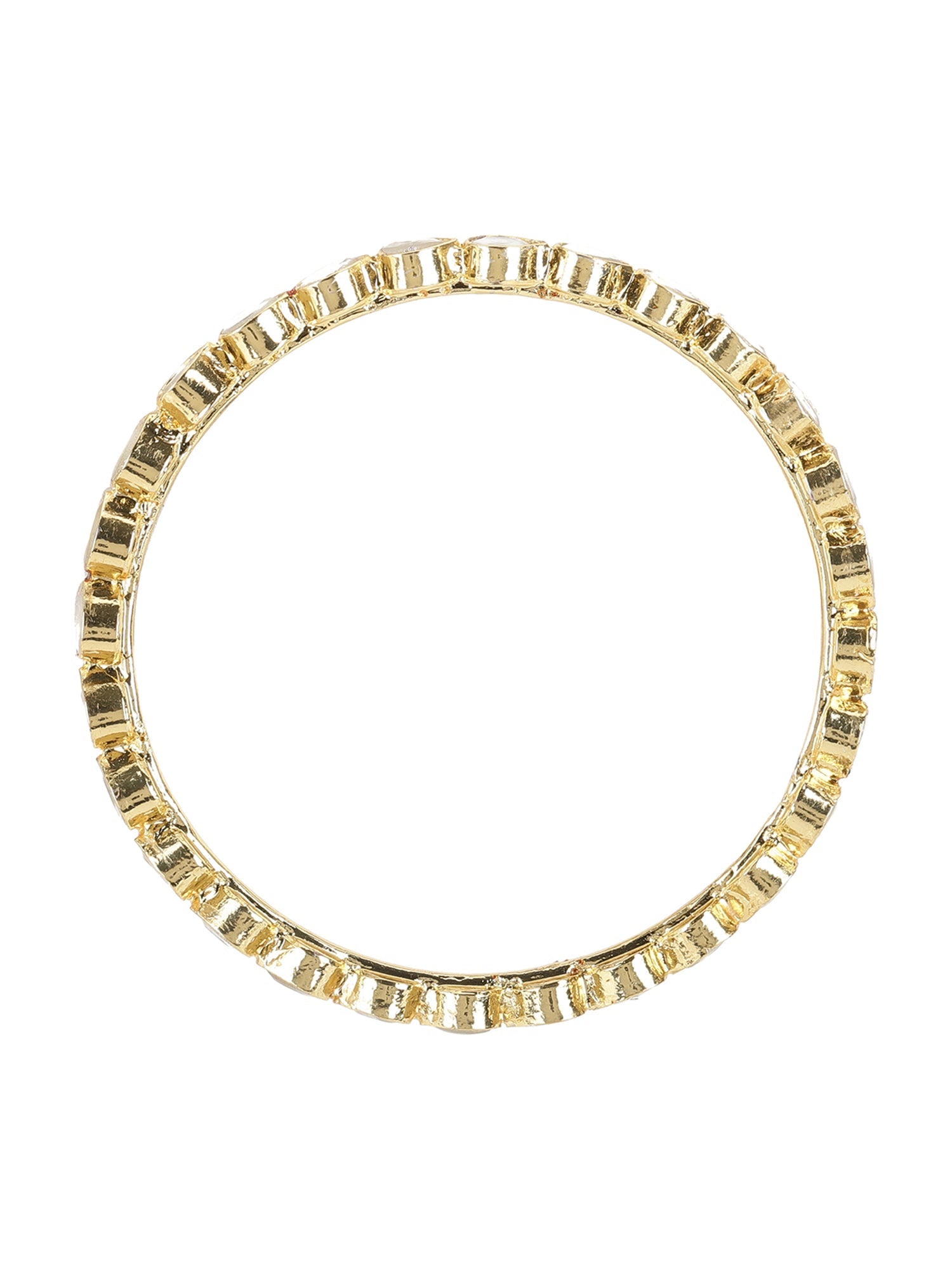 Kundan Bangles (set of 2) - Ruby Raang - Swadesiicart