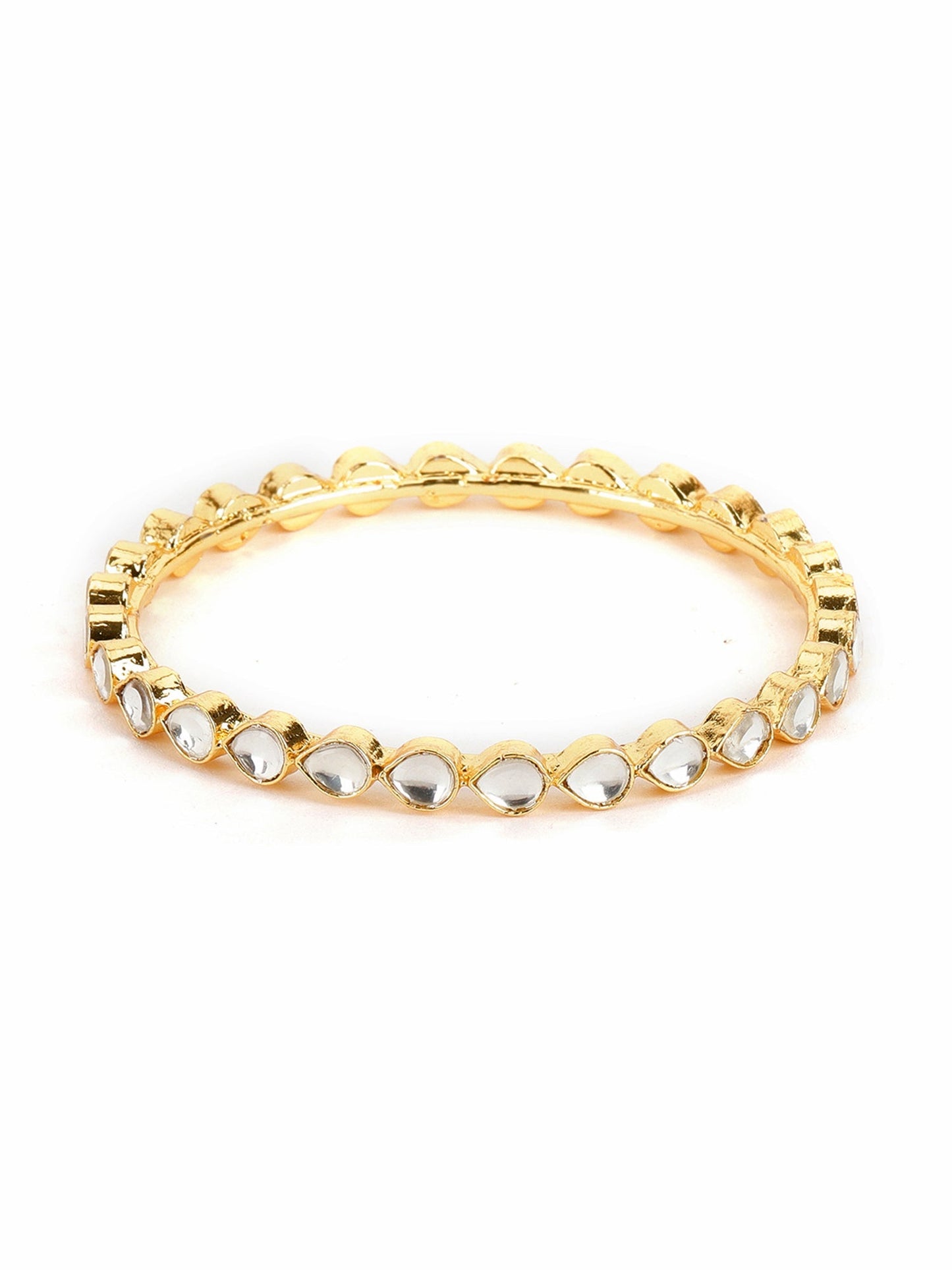 Kundan Bangles (set of 2) - Ruby Raang - Swadesiicart