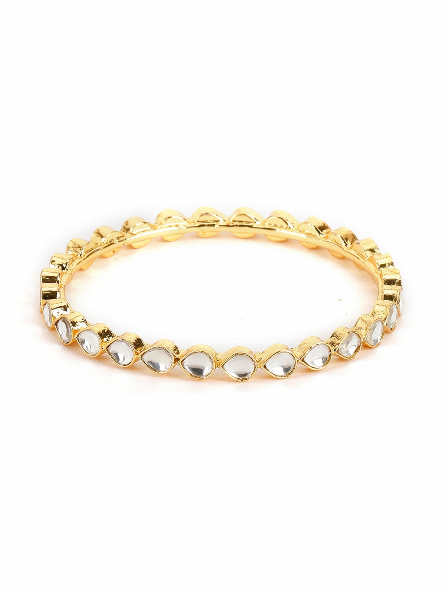 Kundan Bangles (set of 2) - Ruby Raang - Swadesiicart