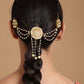 Kundan Juda Pin with Pearls - Ruby Raang | Swadesiicart